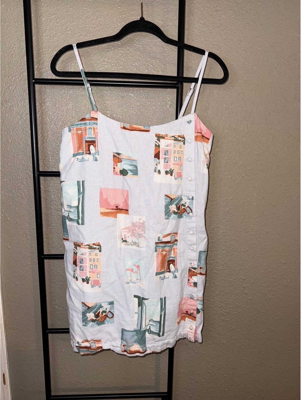 Abercrombie & Fitch Women's Medium Button-Down Dress/romper with Color